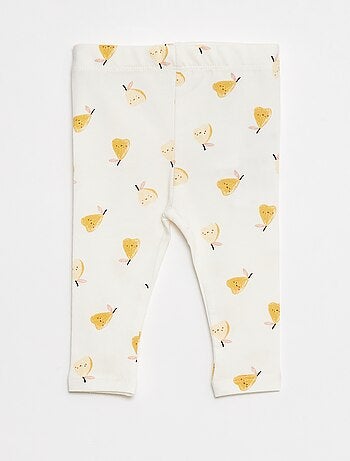 Set di leggings lunghi 1 con stampa all over / 1 tinta unita