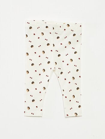 Set di leggings lunghi 1 con stampa all over / 1 tinta unita