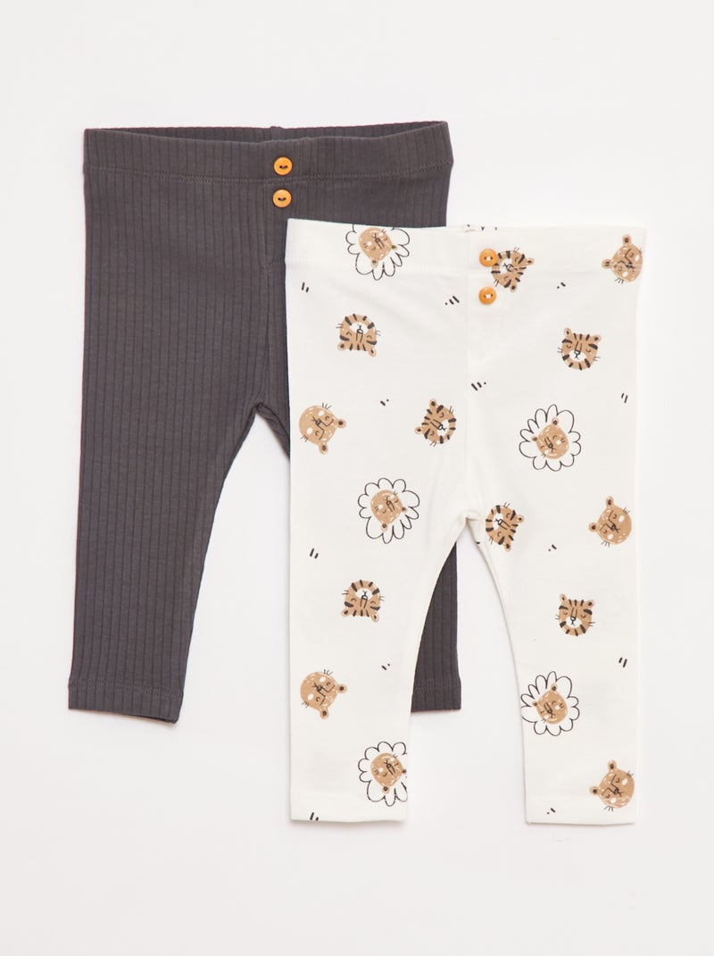 Set di leggings lunghi Bianco - Kiabi