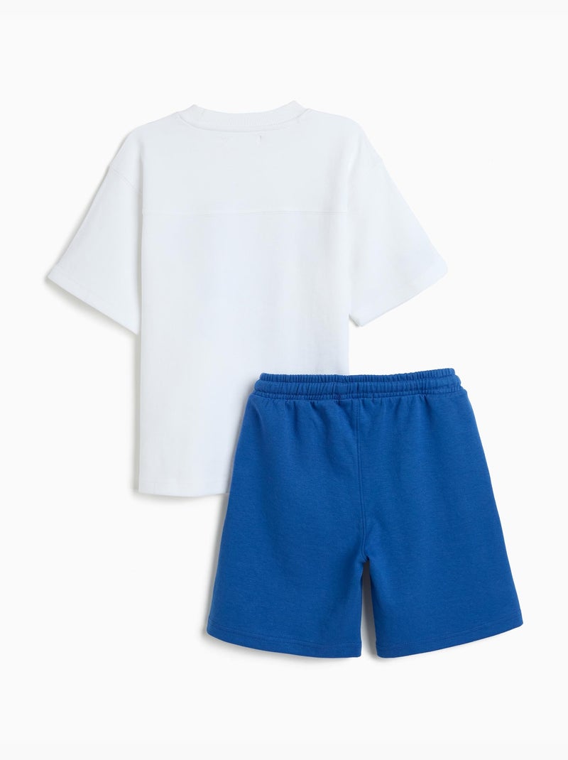 Set di maglietta e pantaloncini, MO Fashion Blu - Kiabi