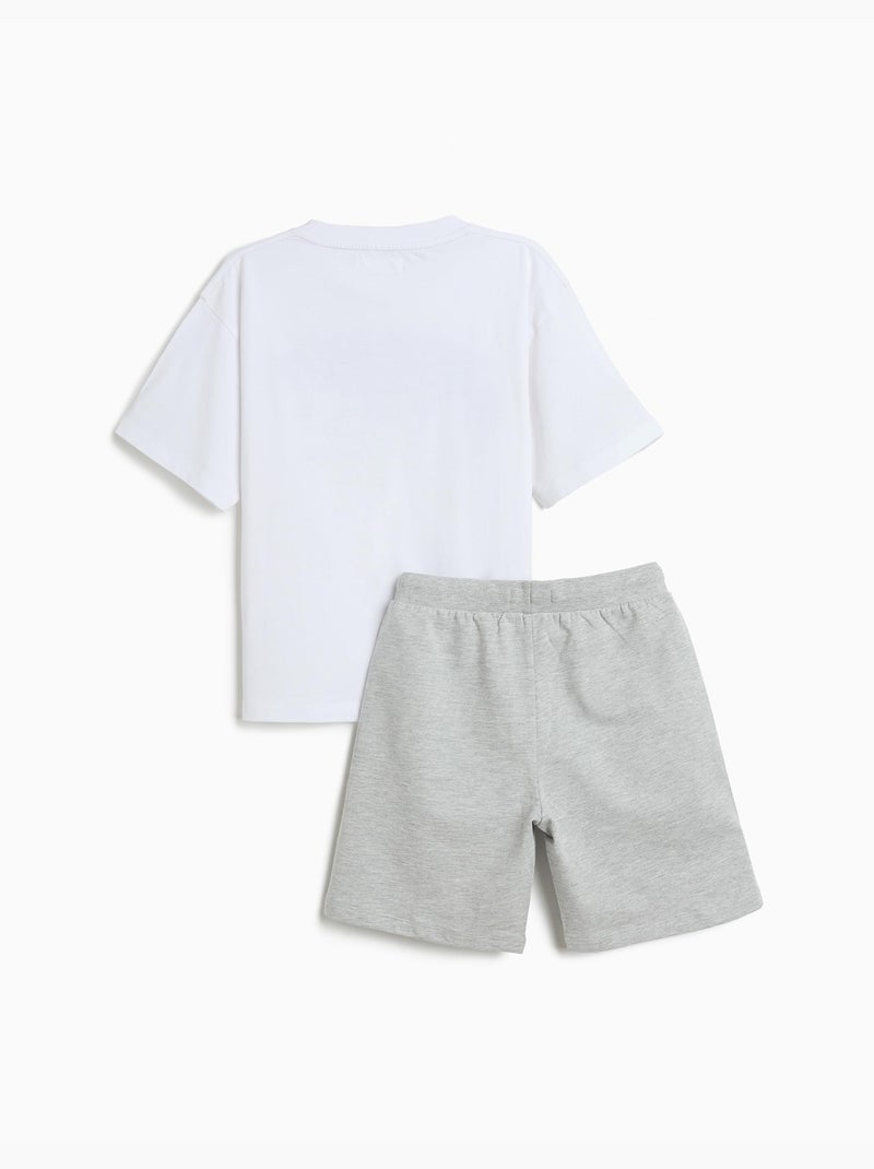 Set di maglietta e pantaloncini, MO Fashion Grigio - Kiabi
