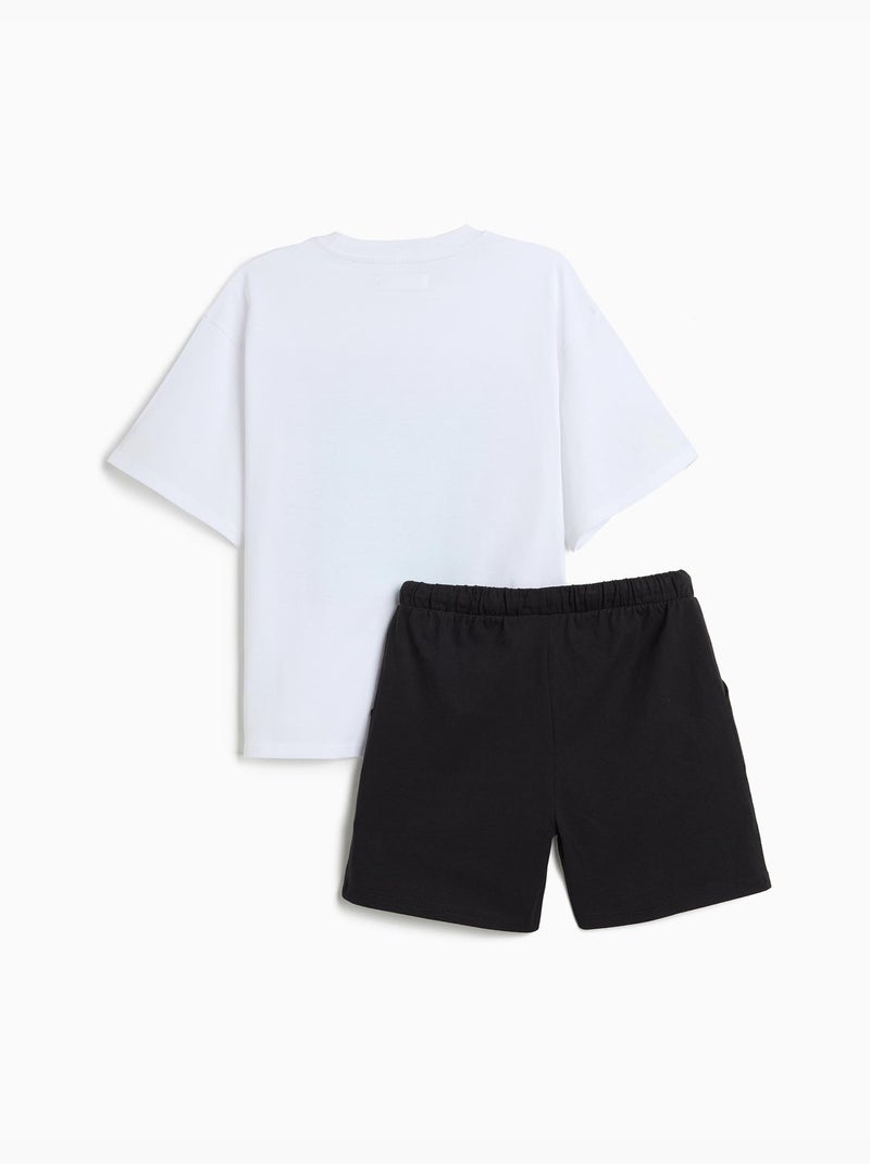 Set di maglietta e pantaloncini, MO Fashion Nero - Kiabi
