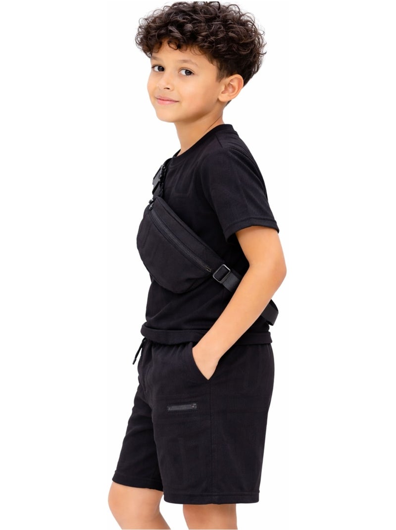 Set di magliette corte Kebello Nero Nero - Kiabi