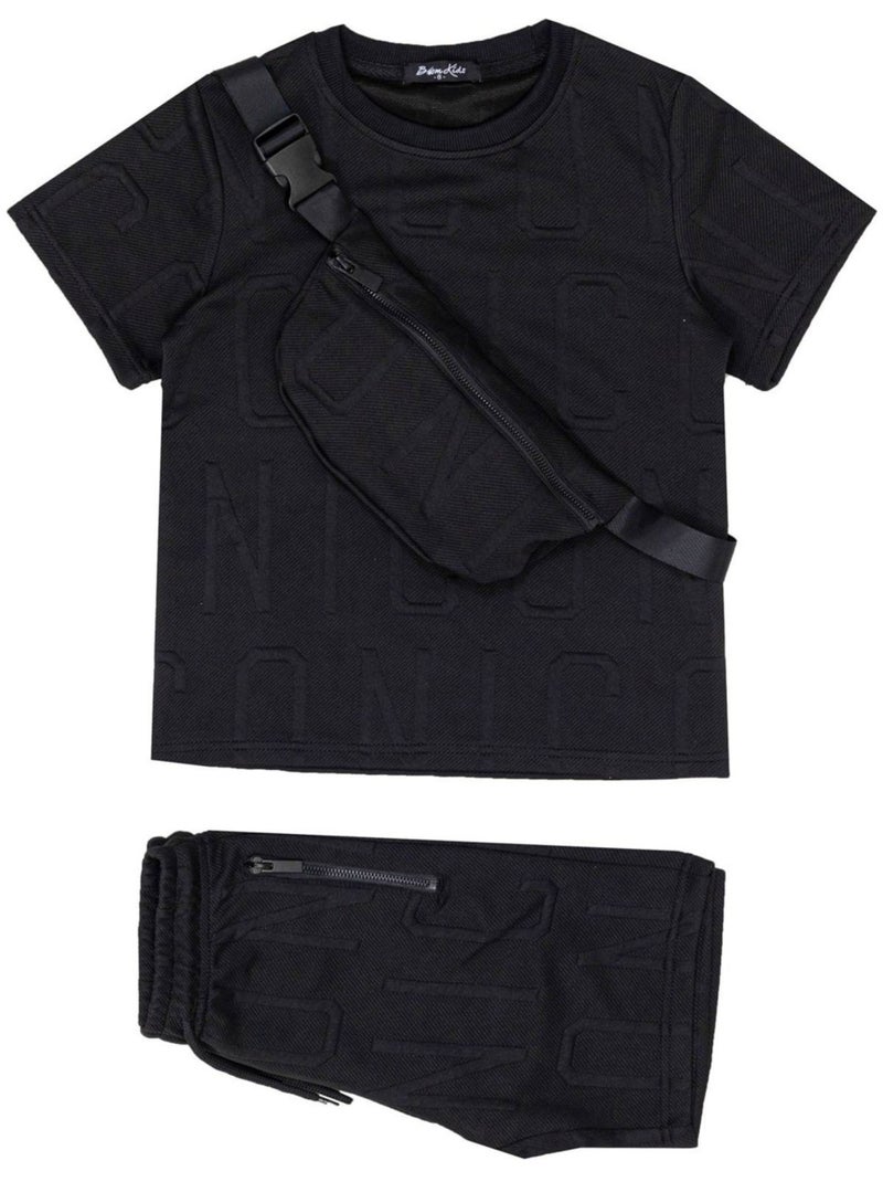 Set di magliette corte Kebello Nero Nero - Kiabi