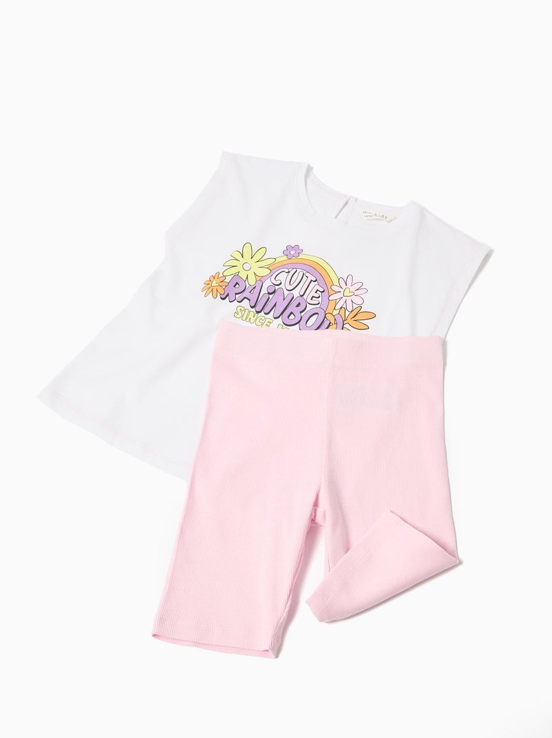 Set di magliette e leggings, MO Fashion Rosa - Kiabi