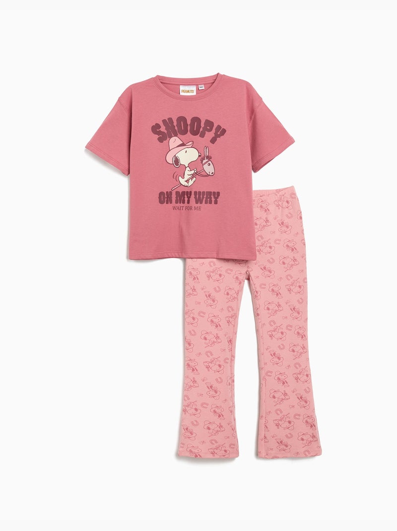 Set di magliette e leggings "Snoopy", MO Fashion Rosa - Kiabi