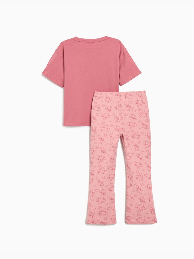 Set di magliette e leggings "Snoopy", MO Fashion Rosa - Kiabi
