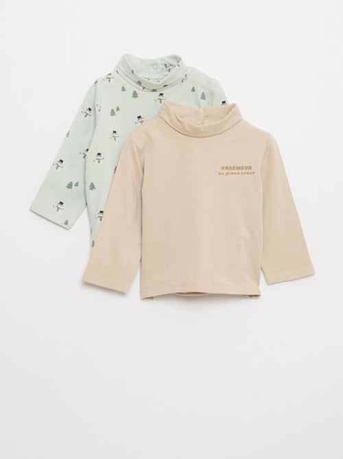 Set di magliette intime a collo alto - 2 pezzi - Kiabi