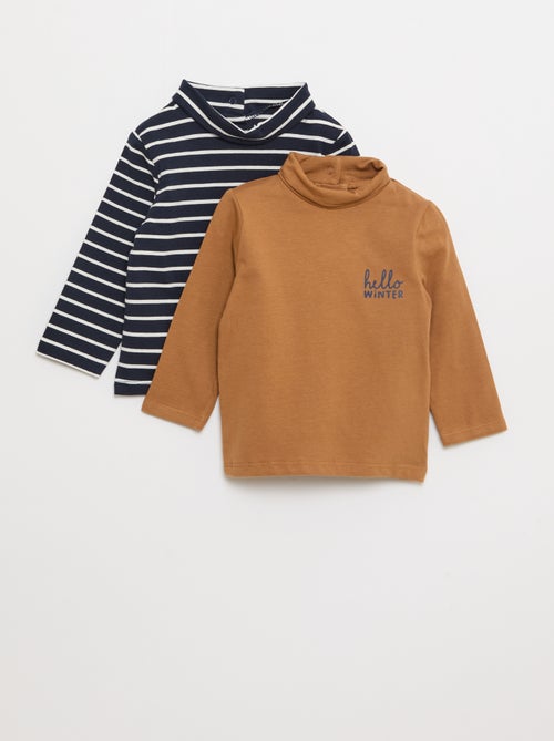 Set di magliette intime a collo alto - 2 pezzi - Kiabi