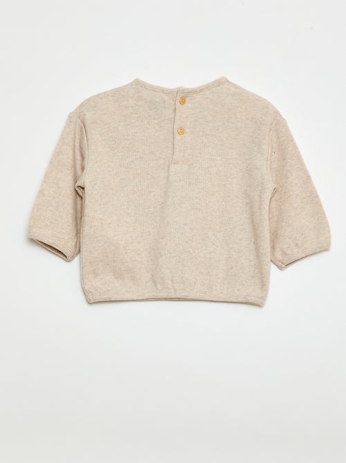 Set di maglioncini in maglia morbidissima con collo abbottonato - Kiabi