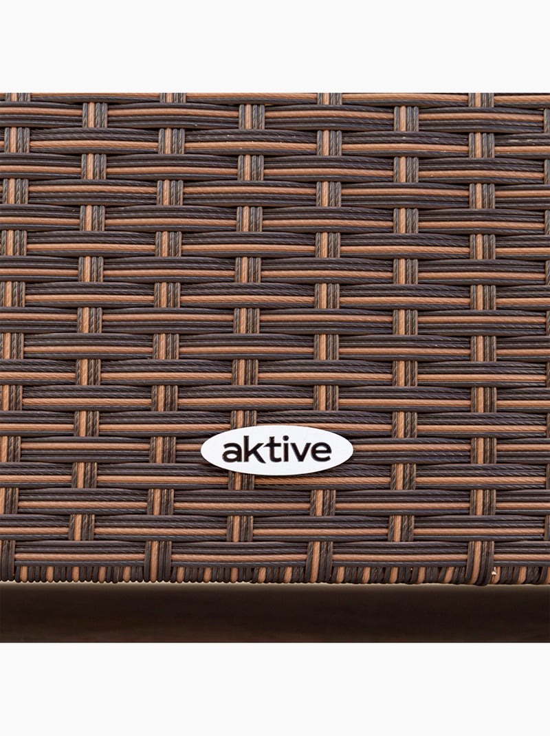 Set di mobili da giardino con poltrone in rattan e tavolo aktive Marrone/ Marrone - Kiabi