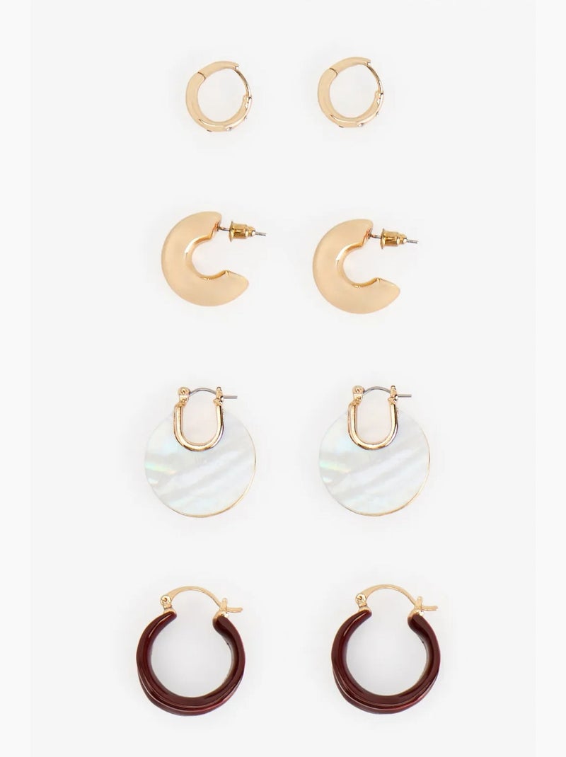 Set di orecchini adele penti Marrone nocciola - Kiabi