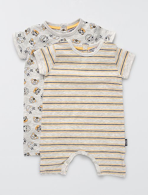 Set di pagliaccetti in jersey - GRIGIO - Kiabi - 15.00€