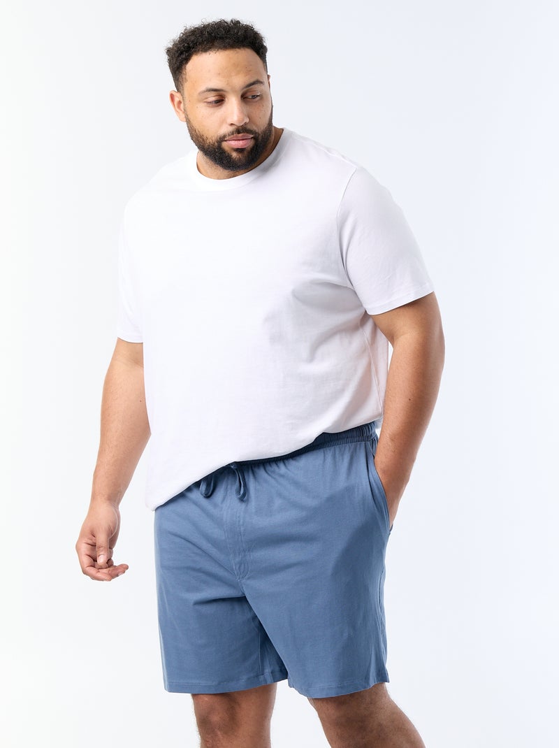 Set di pantaloncini da notte - 2 pezzi Blu - Kiabi