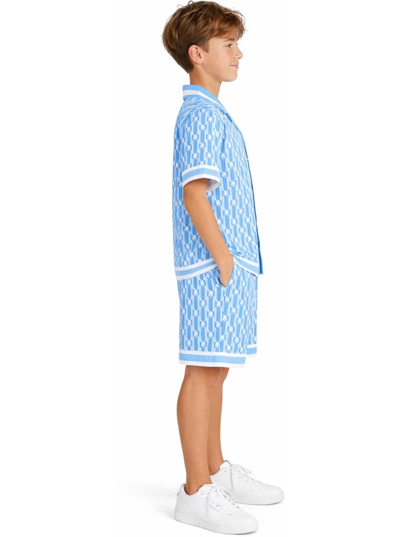 Set di pantaloncini e camicia Kebello Blu cielo - Kiabi