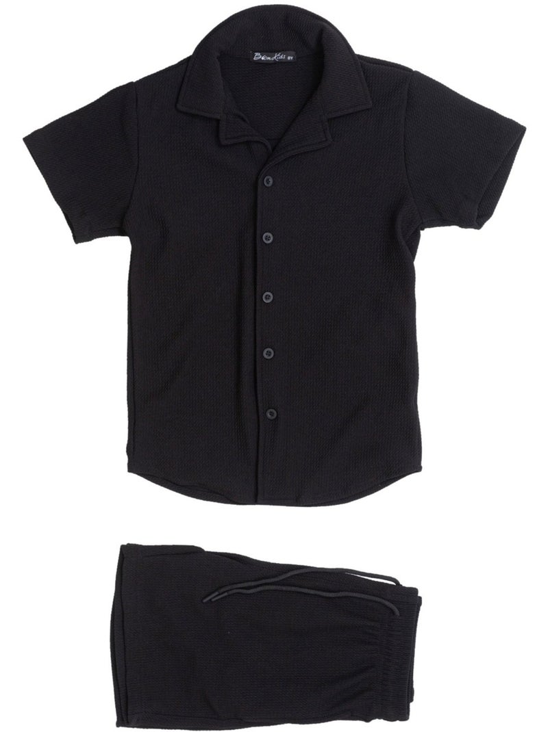 Set di pantaloncini e camicia Kebello Nero Nero - Kiabi