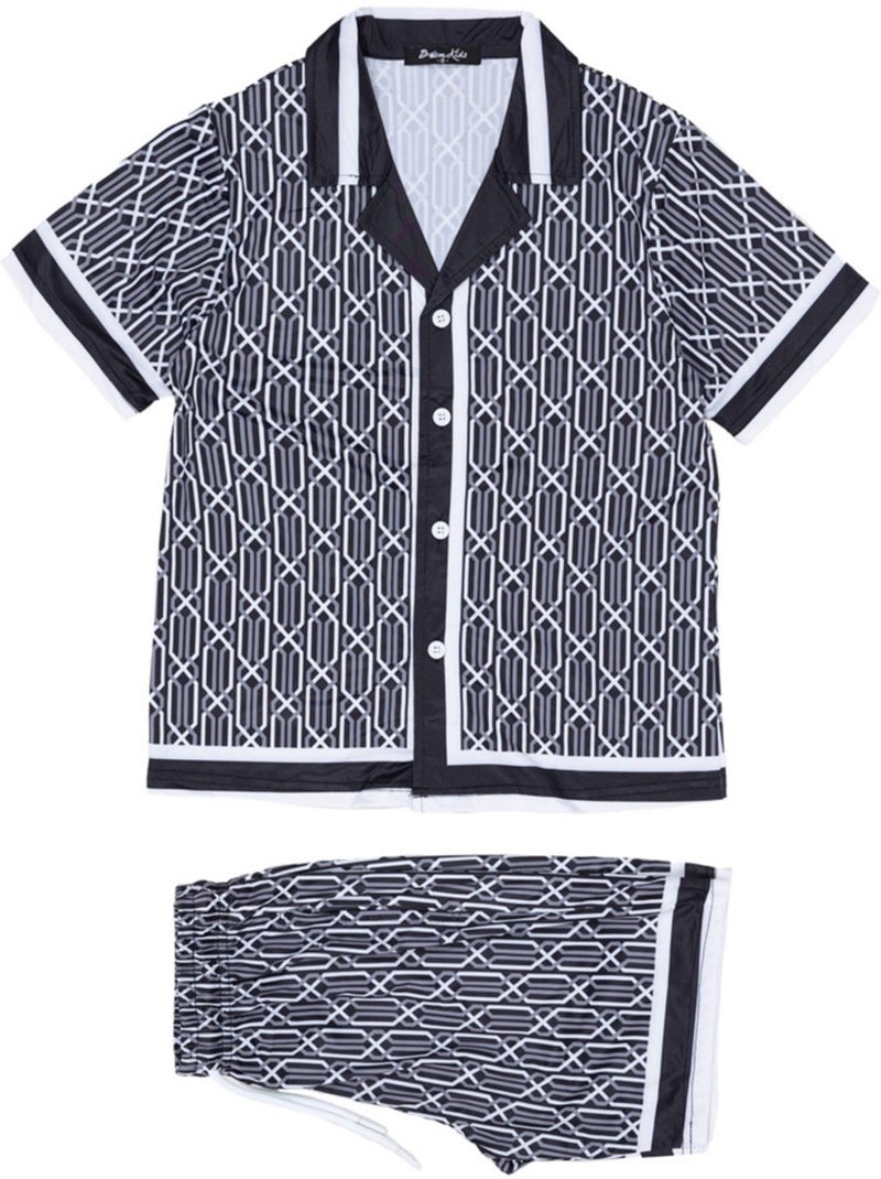 Set di pantaloncini e camicia Kebello Nero Nero - Kiabi