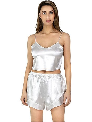 Set di pantaloncini in raso fluido Kebello