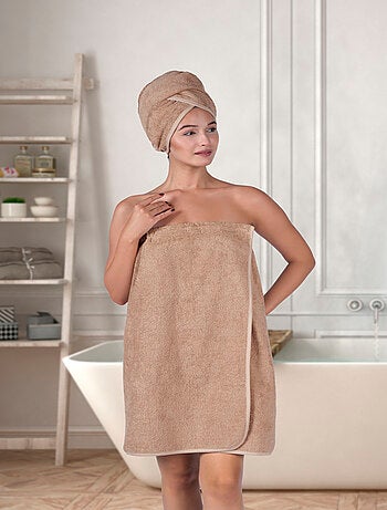 Set di pareo e asciugamani per capelli