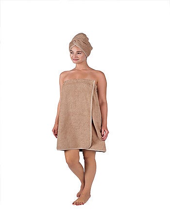 Set di pareo e asciugamani per capelli