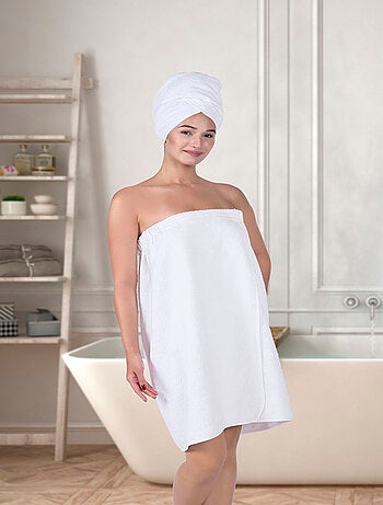 Set di pareo e asciugamani per capelli