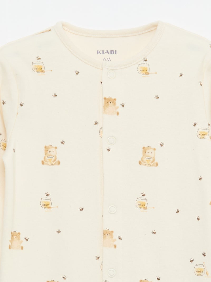 Set di pigiami tutine con piedini Bianco - Kiabi