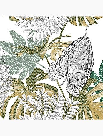 Set di piumini con stampa giungla dorata