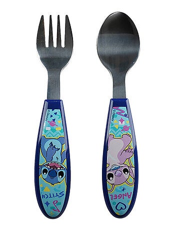 Set di posate in acciaio inox per bambini 2 pezzi Lilo & Stitch Disney Baby