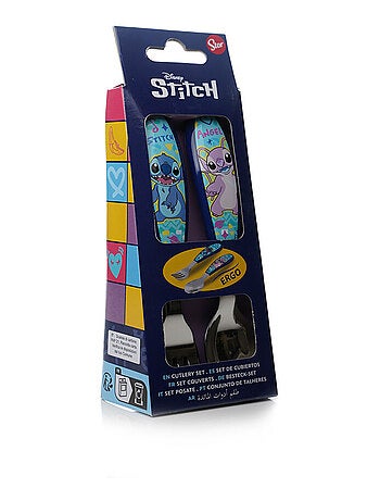 Set di posate in acciaio inox per bambini 2 pezzi Lilo & Stitch Disney Baby