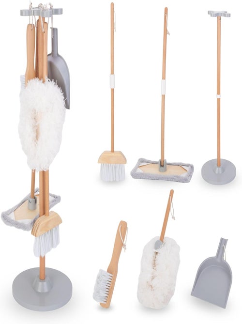 Set di pulizia bimbi legno scopa paletta e mocio mamabrum - Kiabi