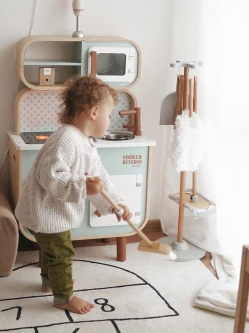 Set di pulizia bimbi legno scopa paletta e mocio mamabrum - Kiabi
