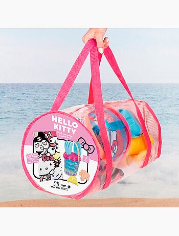 Set di secchielli da spiaggia hello kitty con accessori asciugamano e borsa