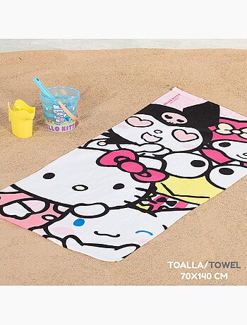 Set di secchielli da spiaggia hello kitty con accessori asciugamano e borsa