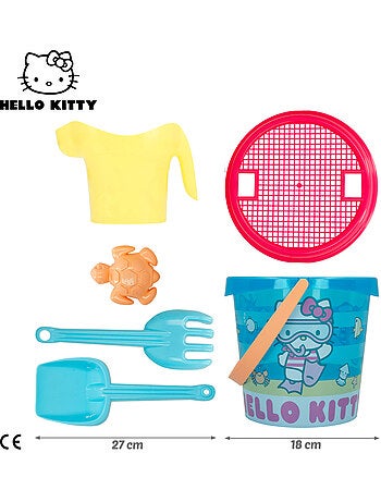 Set di secchielli da spiaggia hello kitty con accessori asciugamano e borsa