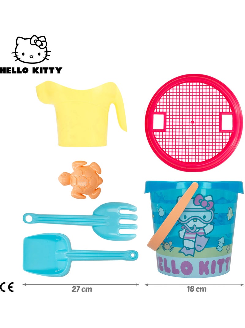 Set di secchielli da spiaggia hello kitty con accessori asciugamano e borsa N/D - Kiabi