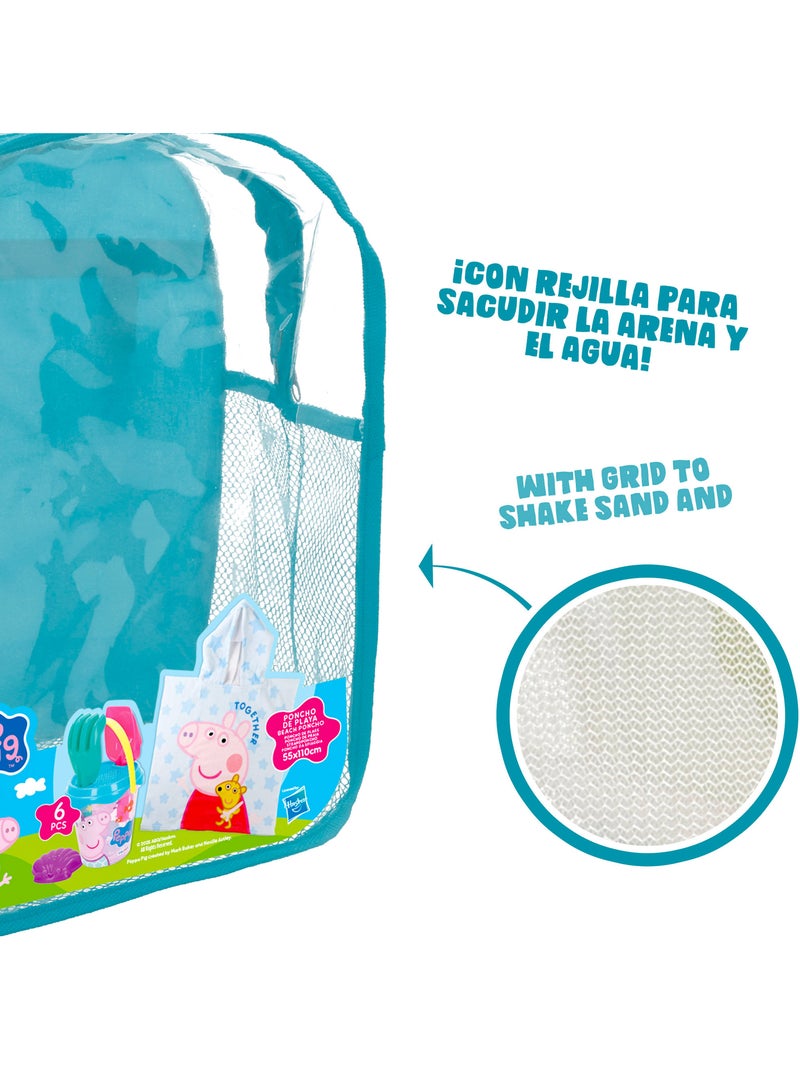 Set di secchielli da spiaggia peppa pig con zaino e poncho accessoriati N/D - Kiabi
