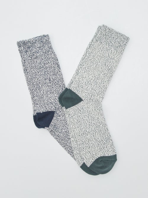 Set di Set di 2 paia di calzini in maglia - Kiabi