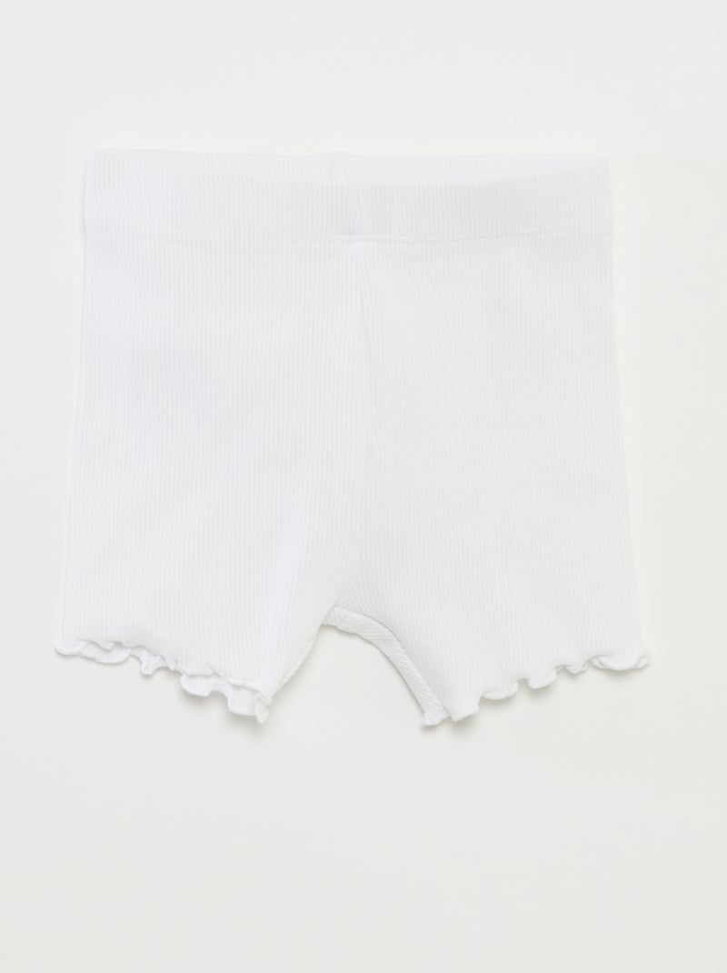 Set di shorts ciclisti - 2 pezzi BIANCO - Kiabi
