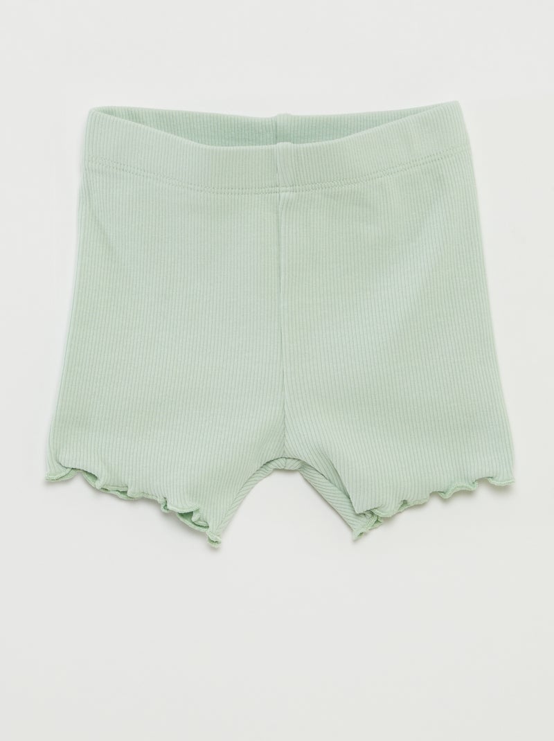 Set di shorts ciclisti - 2 pezzi VERDE - Kiabi