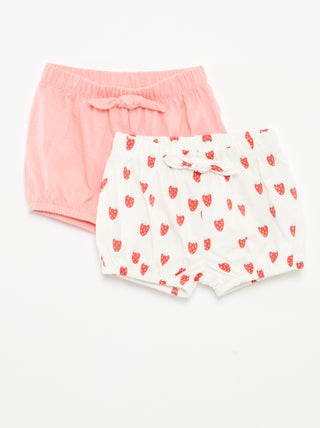 Set di shorts con fiocchi - 2 pezzi