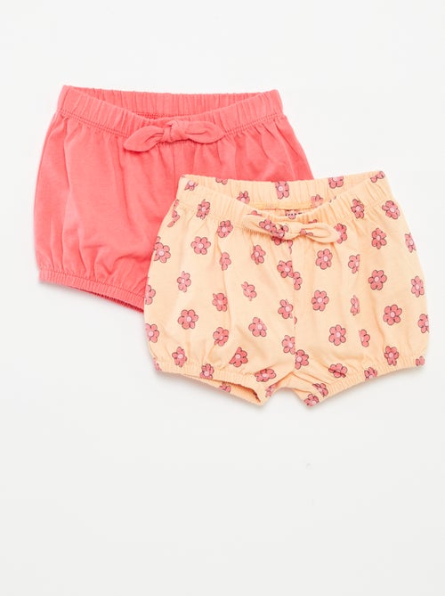 Set di shorts con fiocchi - 2 pezzi - Kiabi
