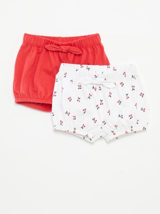 Set di shorts con fiocchi - 2 pezzi