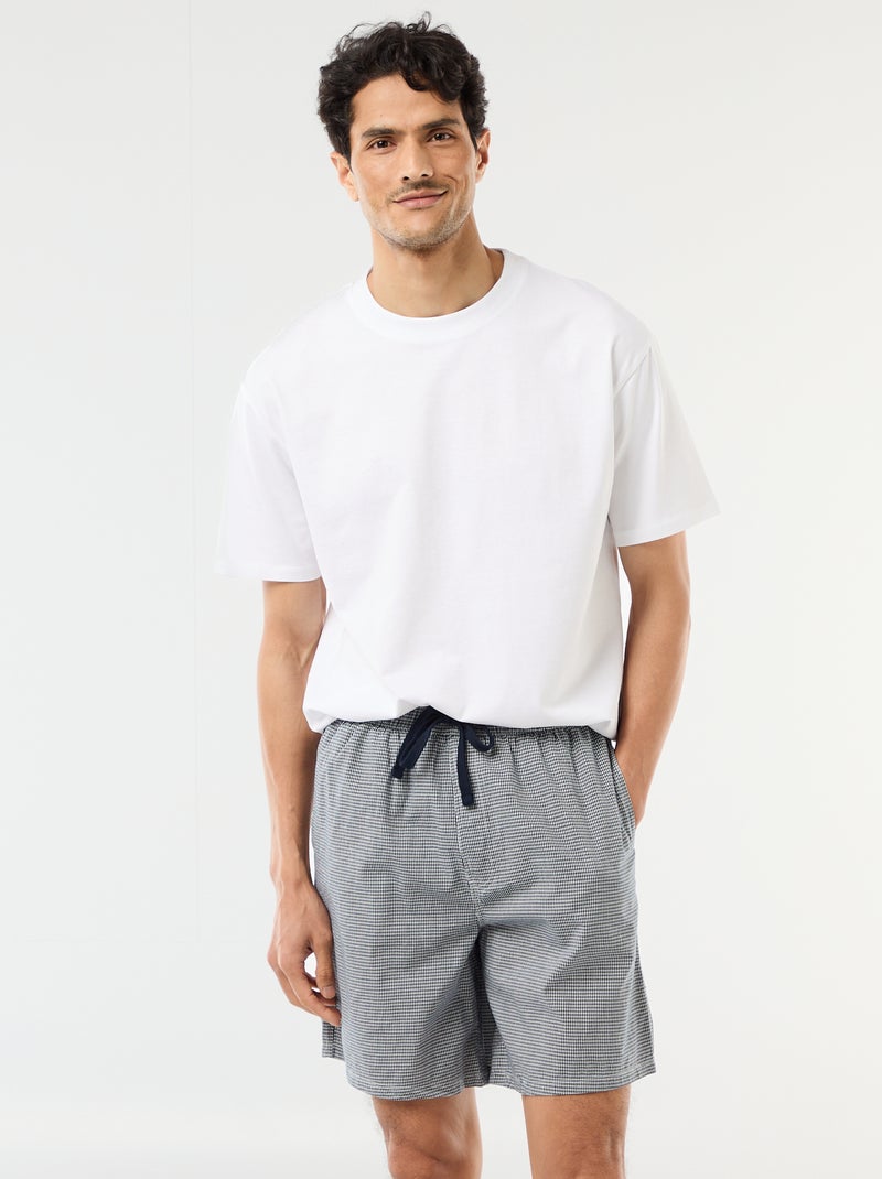 Set di shorts da notte con tasche - 2 pezzi Blu - Kiabi