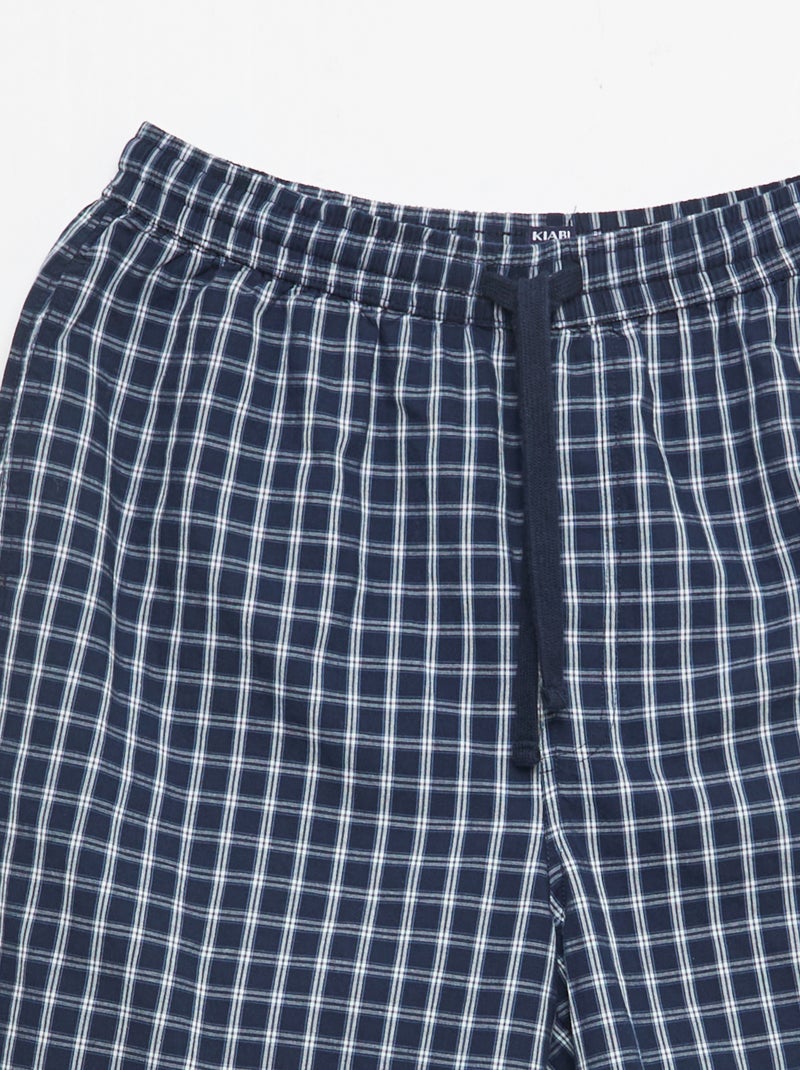 Set di shorts da notte con tasche - 2 pezzi Blu - Kiabi