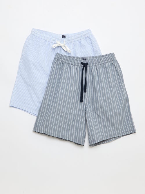 Set di shorts da notte con tasche - 2 pezzi - Kiabi