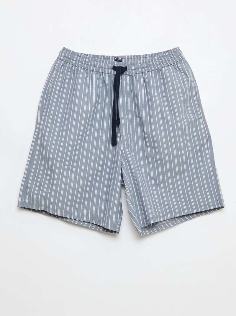 Set di shorts da notte con tasche - 2 pezzi Grigio - Kiabi