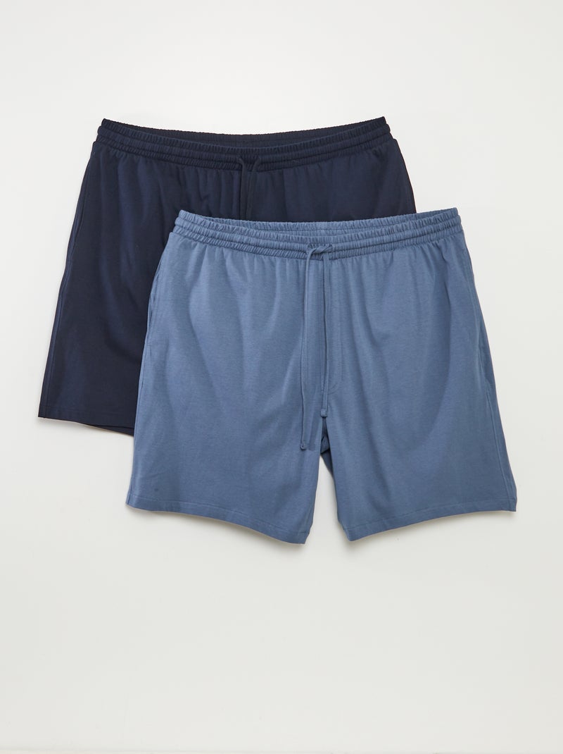 Set di shorts da notte in jersey BLU - Kiabi