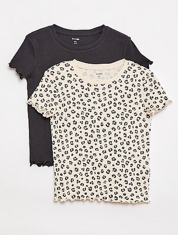 Set di t-shirt a costine - 2 pezzi