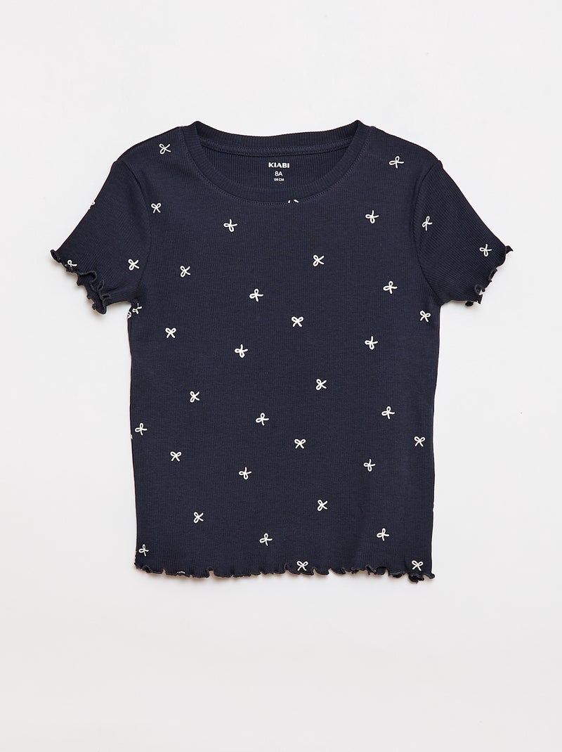 Set di t-shirt a costine - 2 pezzi Blu - Kiabi