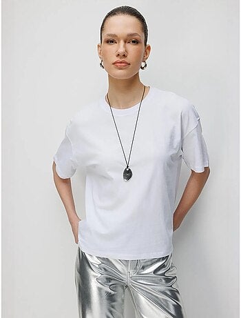 Set di t-shirt a due pezzi oversize a coste con girocollo mixray